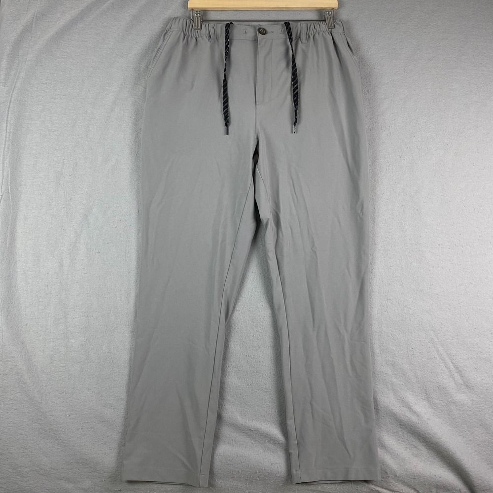 Chubbies Mens XL Everywear Pants Gray Drawstring Pockets Stretch 30"